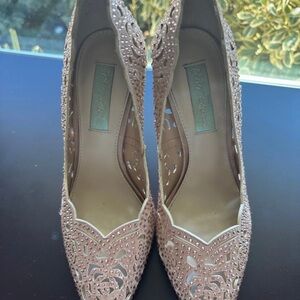 Betsey Johnson Blush Pink Elsa Pumps